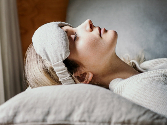 Therapeutic Lavender Mask: Hot or Cold Relief for Headaches, Puffy Eyes and Deep Relaxation