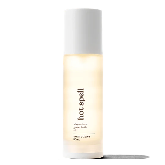 Hot Spell: Magnesium and Ginger Bath Oil for Cramps and Muscle Tension Relief